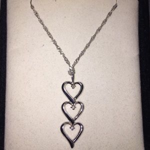 Diamond Sterling Silver Necklace